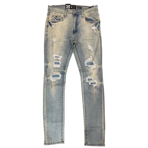 Waimea teared slashed denim - DENIM