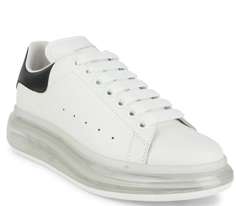 Alexander Mcqueen Oversized White Clear Bottom Shoe - ECtrendsetters