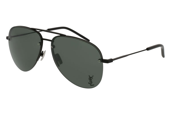 Saint Laurent Classic Aviator Black Black Grey Sunglasses 59 mm - ECtrendsetters