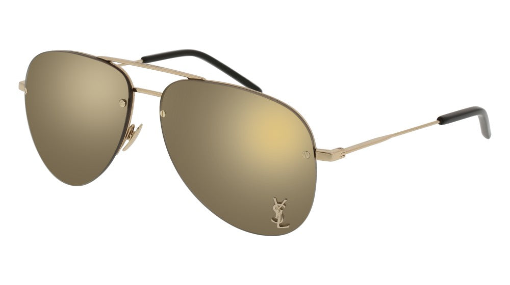 Saint Laurent Classic Aviator Gold Gold Bronz Sunglasses 59 mm - ECtrendsetters