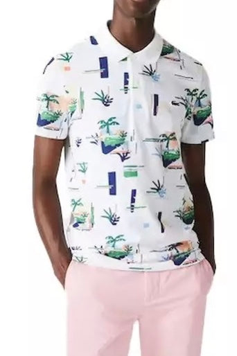 Lacoste Tropical Piqué Polo Shirt - ECtrendsetters