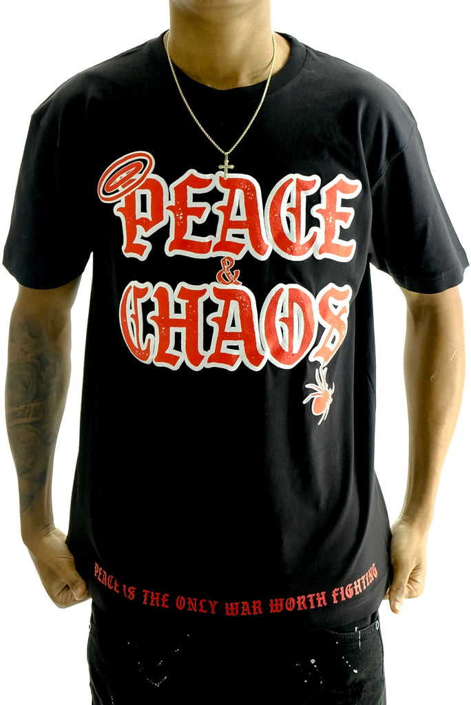 Peace And Chaos Signature Logo T-Shirt - ECtrendsetters