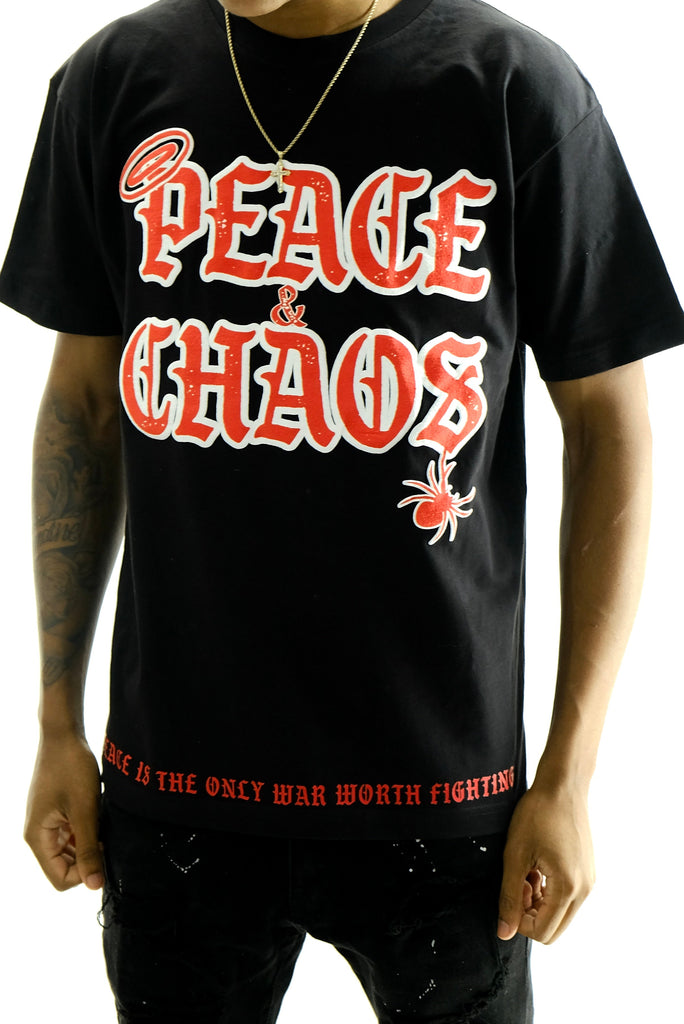 Peace And Chaos Signature Logo T-Shirt - ECtrendsetters