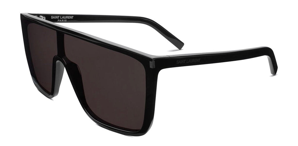 Saint Laurent Black/Black Mask Sunglasses - ECtrendsetters